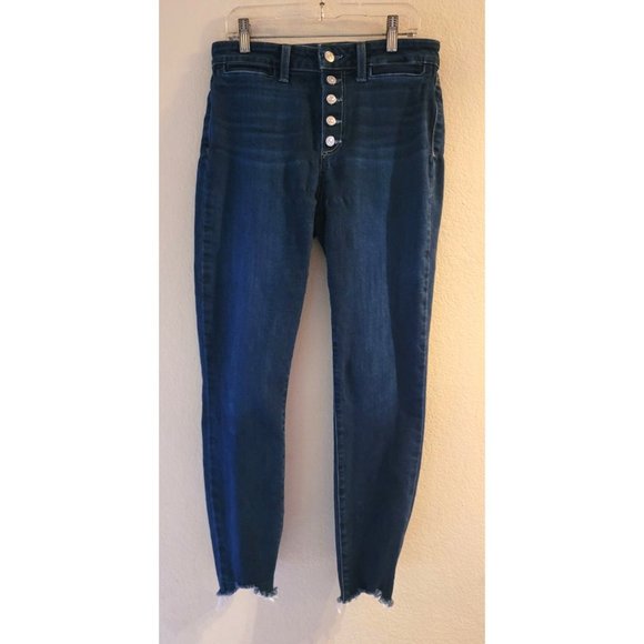 PAIGE Denim - Paige Hoxton Ankle Button Fly Raw Hem Jeans Size 28
